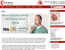 Tablet Screenshot of compassmedical.com.my